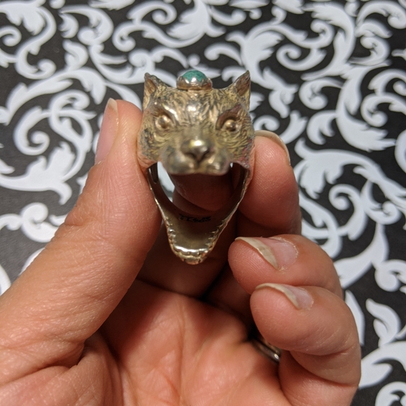 SPELL & The Gypsy Designs Wolf Ring 🐺 Silver sz 8 - Picture 2 of 6